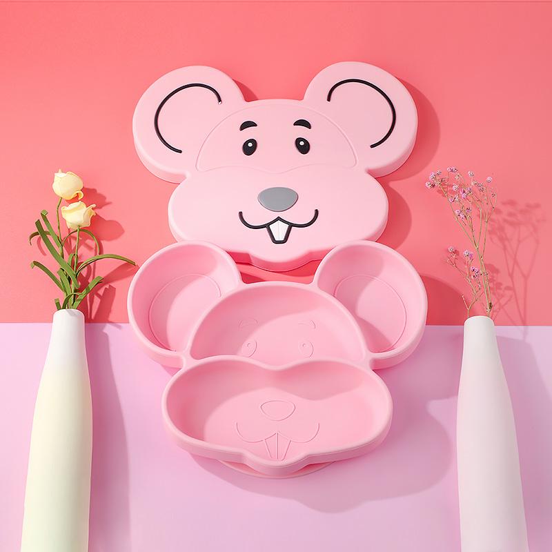 Hoạt Hình Chuột Mickey Bát Món Hộp Đựng Cơm Trưa Kid Cho Bé Trẻ Em Trẻ Sơ Sinh Cơm Bát Ăn Nhựa Snack Đĩa Bộ Đồ Ăn