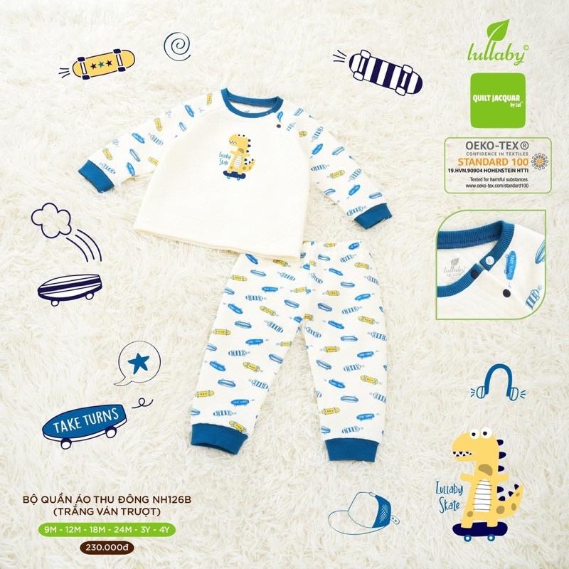 Bộ nỉ trần bông Lullaby (4 màu) mẫu mới size 6-9m tới 4y