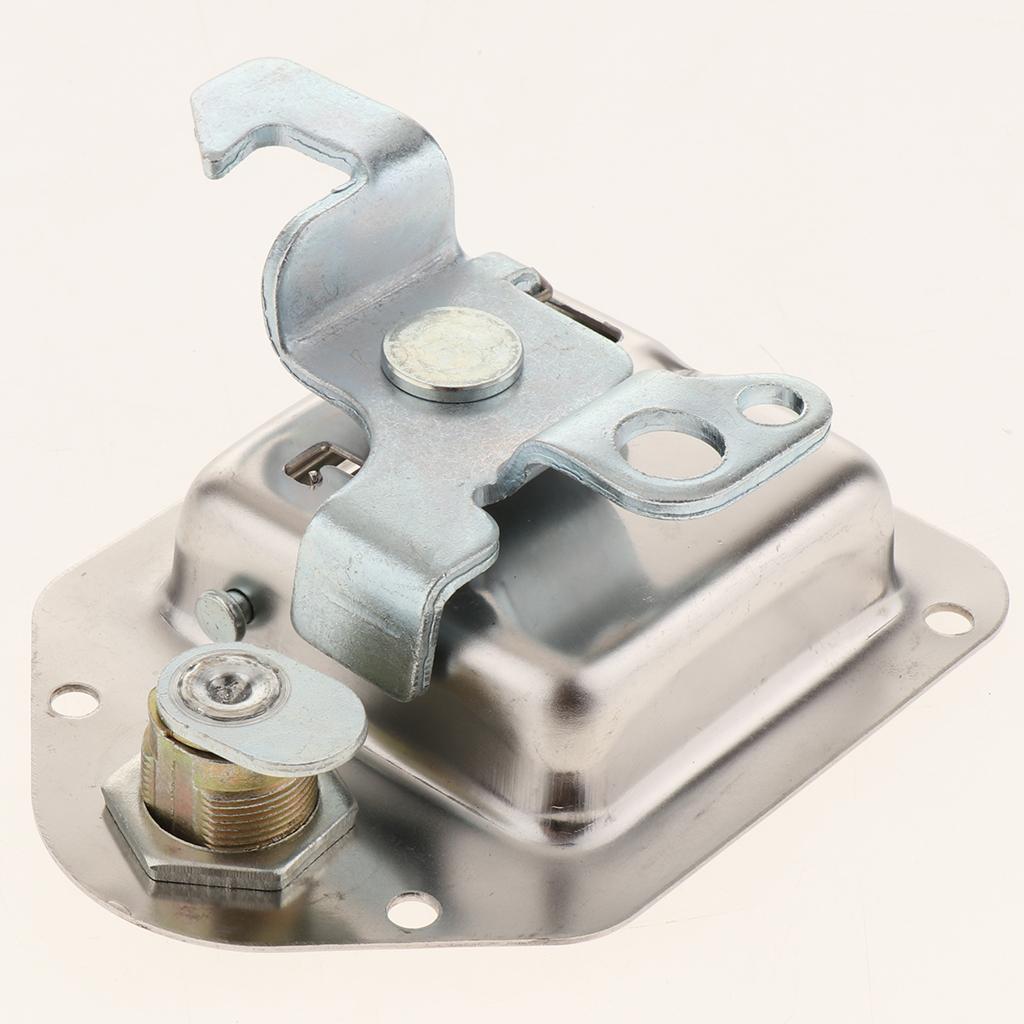CHROME RV CAMPER TRAILER MOTORHOME PADDLE ENTRY DOOR LOCK LATCH W/ 2 KEYS