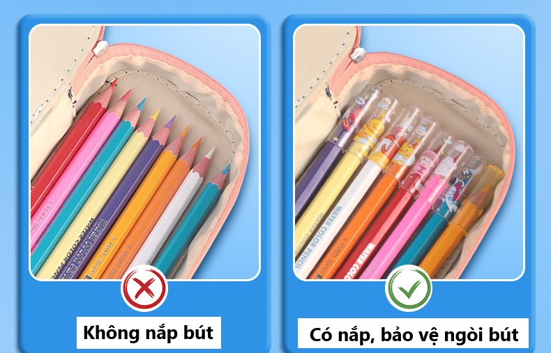 Vỉ 6 nắp đậy bút chì