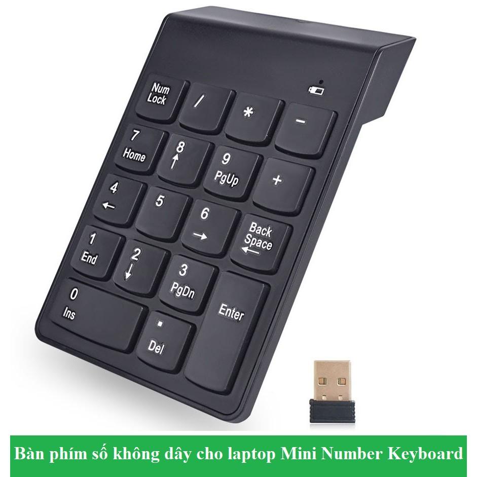 Bàn phím số không dây cho laptop Mini Number Keyboard - SIÊU GIẢM GIÁ