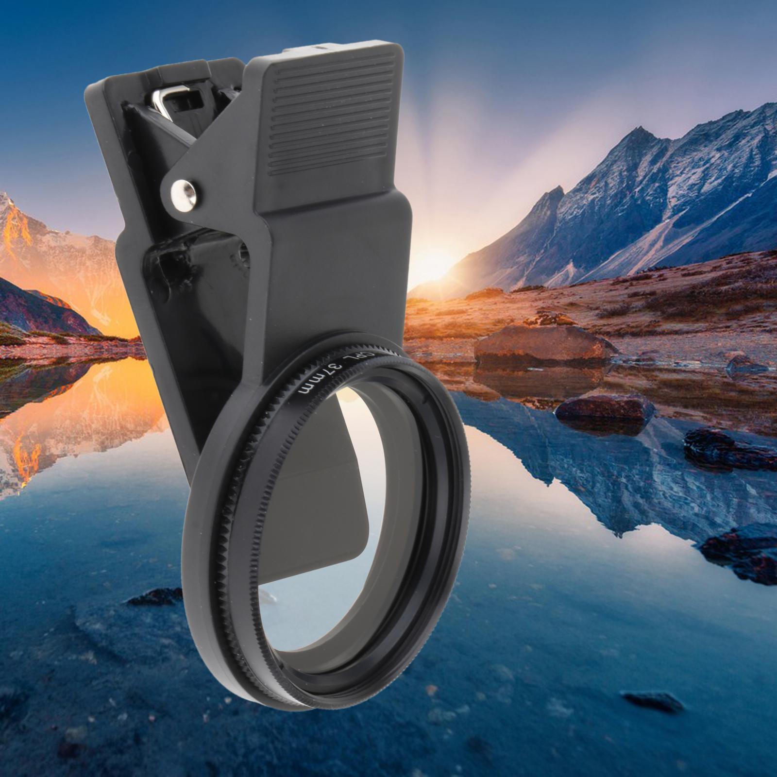 37mm Phone Camera CPL Lens, Polarized Phone Camera Lens, Polarizer Filter for Phone for Photography Accessories