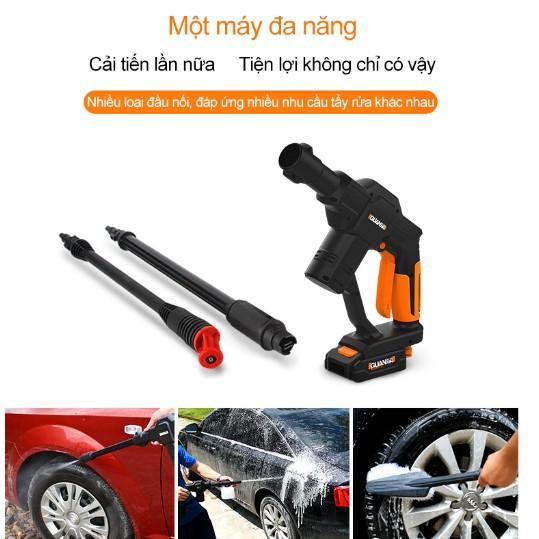 Súng rửa xe ô tô áp lực cao  cầm tay dùng pin sạc 12V Guanxin - Gia dụng SG