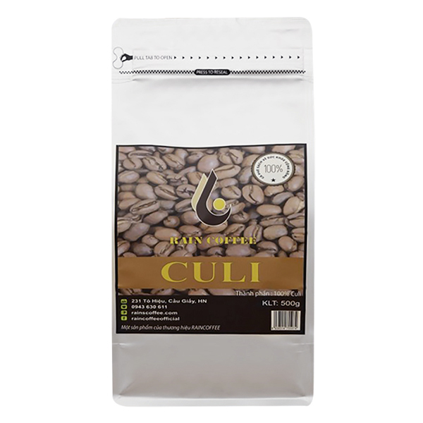 Hạt Culi Rain Coffee (500g)