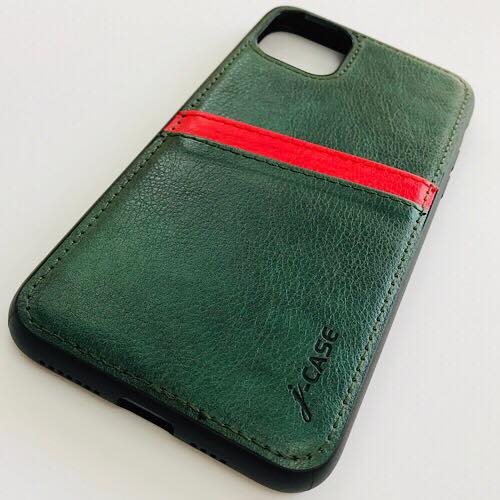 Ốp lưng cho iPhone 11 Pro Max hiệu j-CASE Leather Card chống sốc - Hàng nhập khẩu