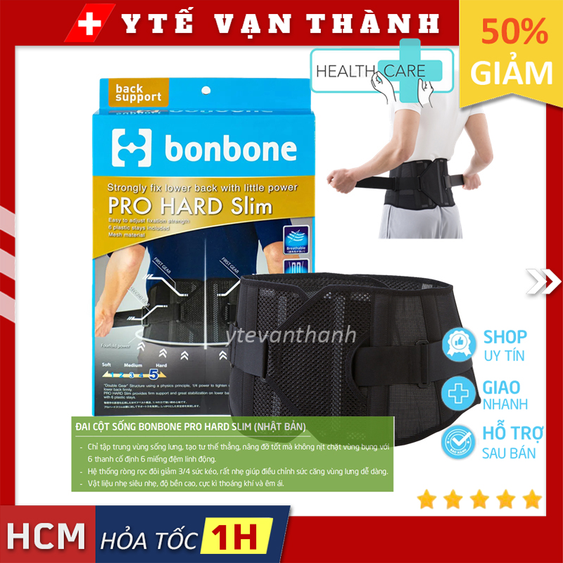 Đai Cột Sống Bonbone Pro Hard Slim -VT0105
