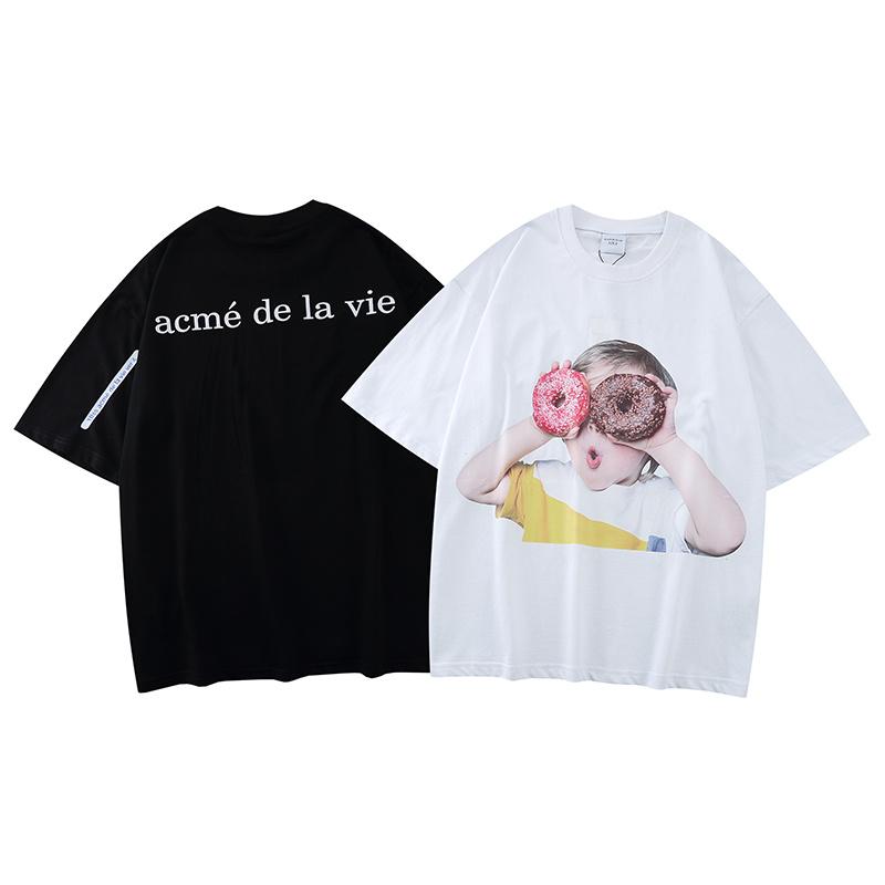 Áo Thun Tay Ngắn In Hình Bánh Donut Thời Trang Unisex