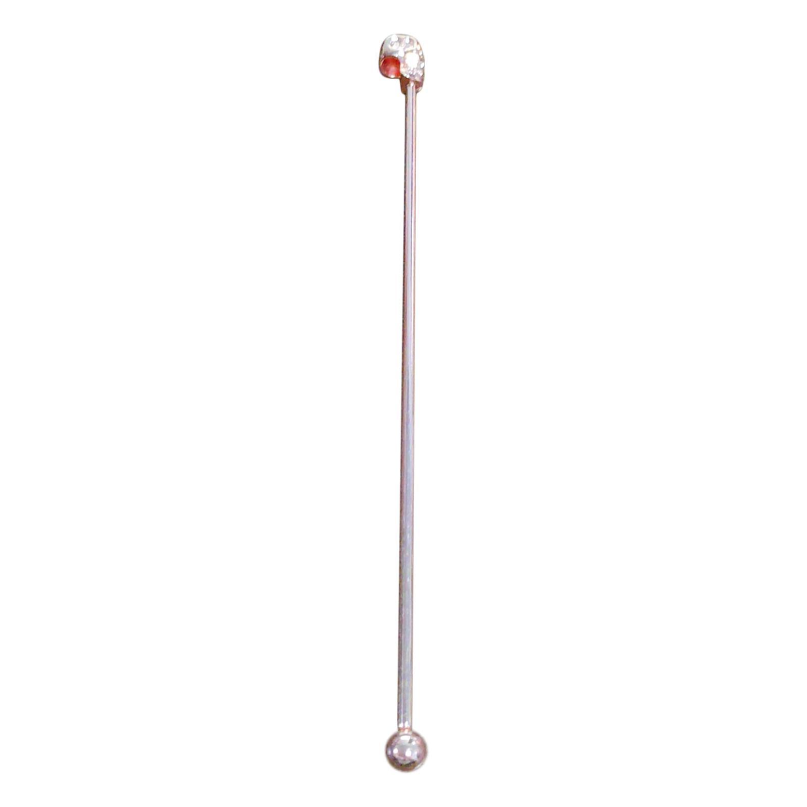 2Pcs 8inch Stainless Steel Mixing Spoon Bar Drink Cocktail Shaker Bar Tool