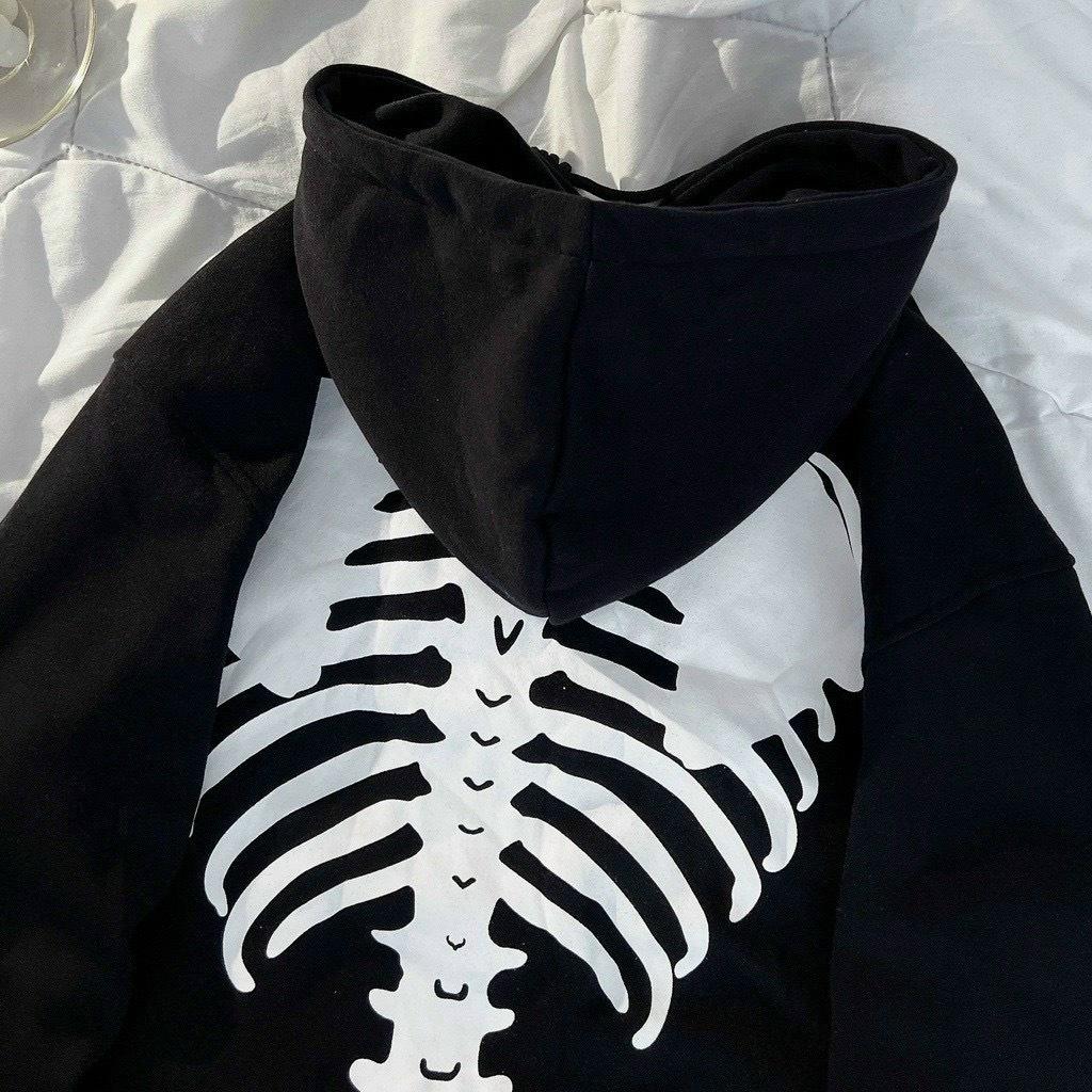 (HCM) ÁO KHOÁC NỈ HOODIES WHITE AD CHỐNG NẮNG HOTTREND