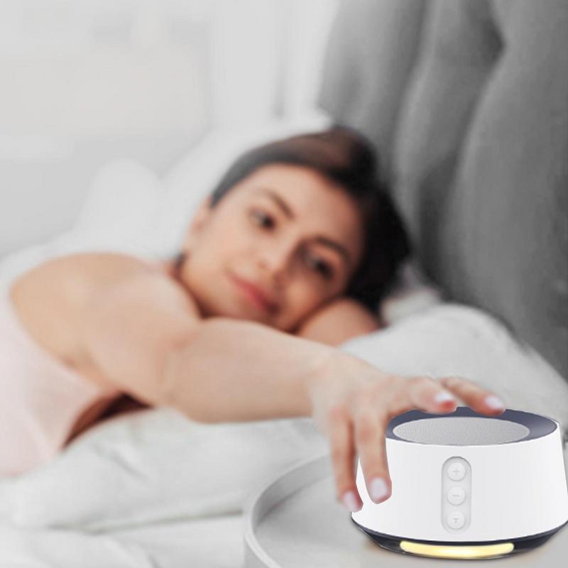 Baby White Noise Machine Máy âm thanh có thể sạc lại USB Ngủ êm dịu Thư giãn cho trẻ em Người lớn Văn phòng Đồ chơi giáo dục sớm Màu sắc: Trắng