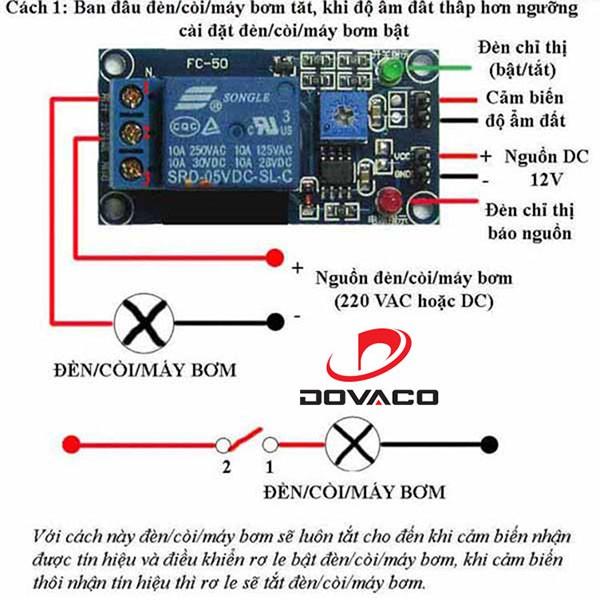 Mạch công tắc cảm biến độ ẩm đất FC50