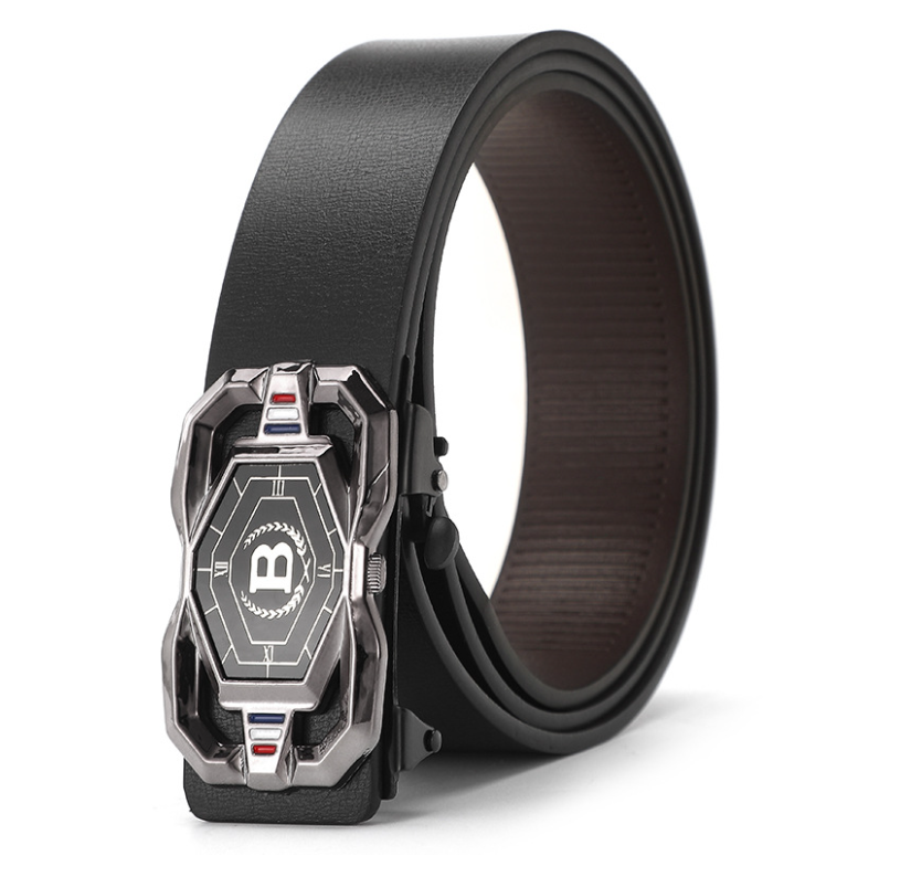 Dây lưng thắt lưng nam mặt khóa tự động hợp kim cao cấp phong cách cá tính