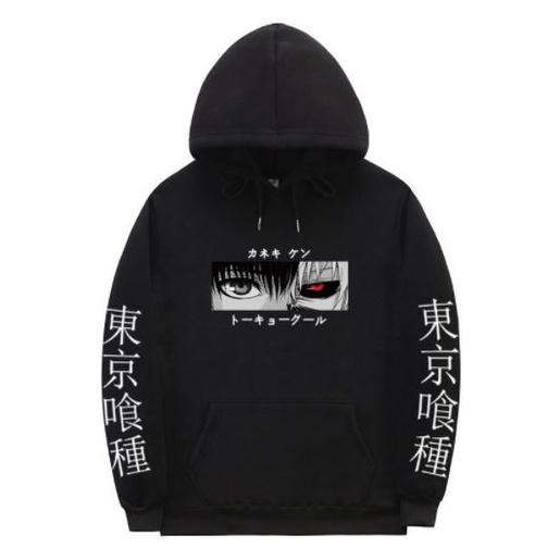 XẢ KHO Áo Hoodie Nam Nữ Nỉ Ngoại Nam Nữ anime Tokyo Ghoul Kaneki, Áo hoodie thu đông vải nỉ