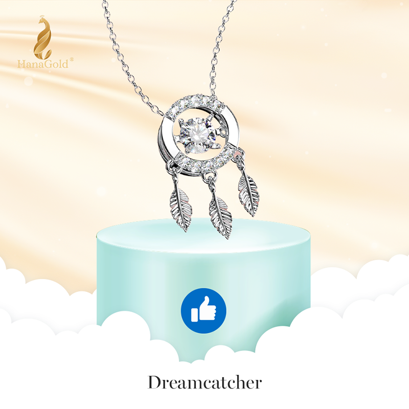 Dây Chuyền Bạc 925 Mặt Đá Dreamcatcher