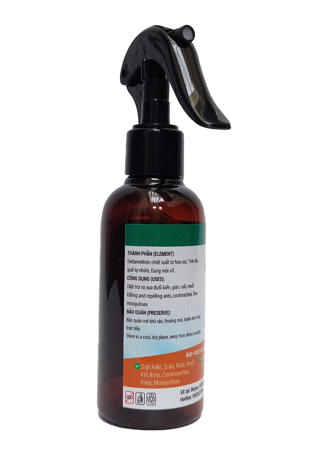 Chai xịt diệt kiến diệt gián ruồi muỗi Sinh học Biopro Chai 150ml Diệt sạch côn trùng gây hại An toàn Hiệu quả Sx tại VN