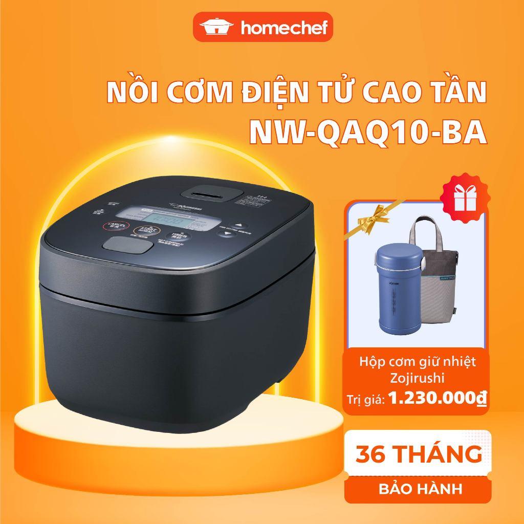 Nồi cơm điện tử cao tần Zojirushi 1L NW-QAQ10-BA, sản xuất tại Nhật Bản, bảo hành 3 năm|HÀNG CHÍNH HÃNG