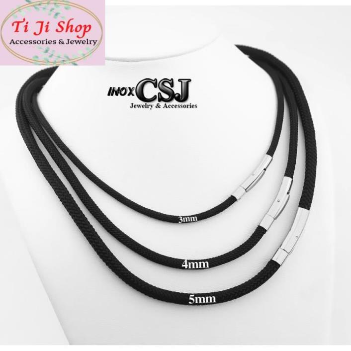 Dây chuyền dù thái 4ly , khóa gài inox vip không đen, không gỉ