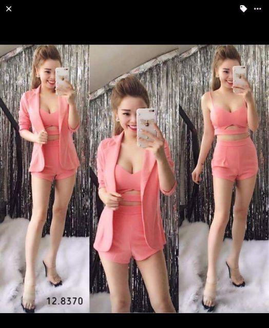 Sét vest quần Short 3 món