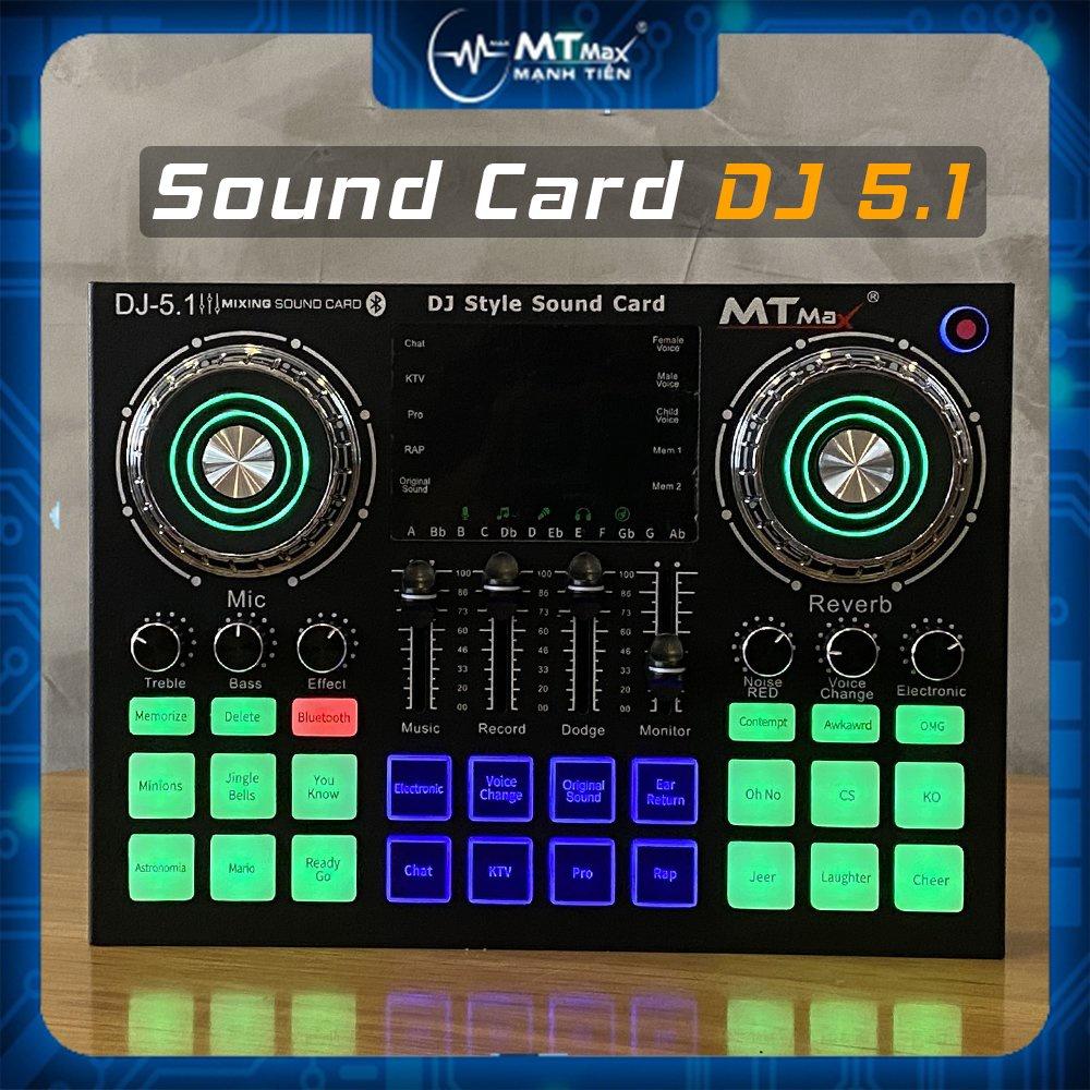 Soundcard DJ 5.1 tích hợp nhiều chức năng đặc biệt - thiết kế vỏ ngoài bằng hợp kim &amp; nhưa cao cấp.