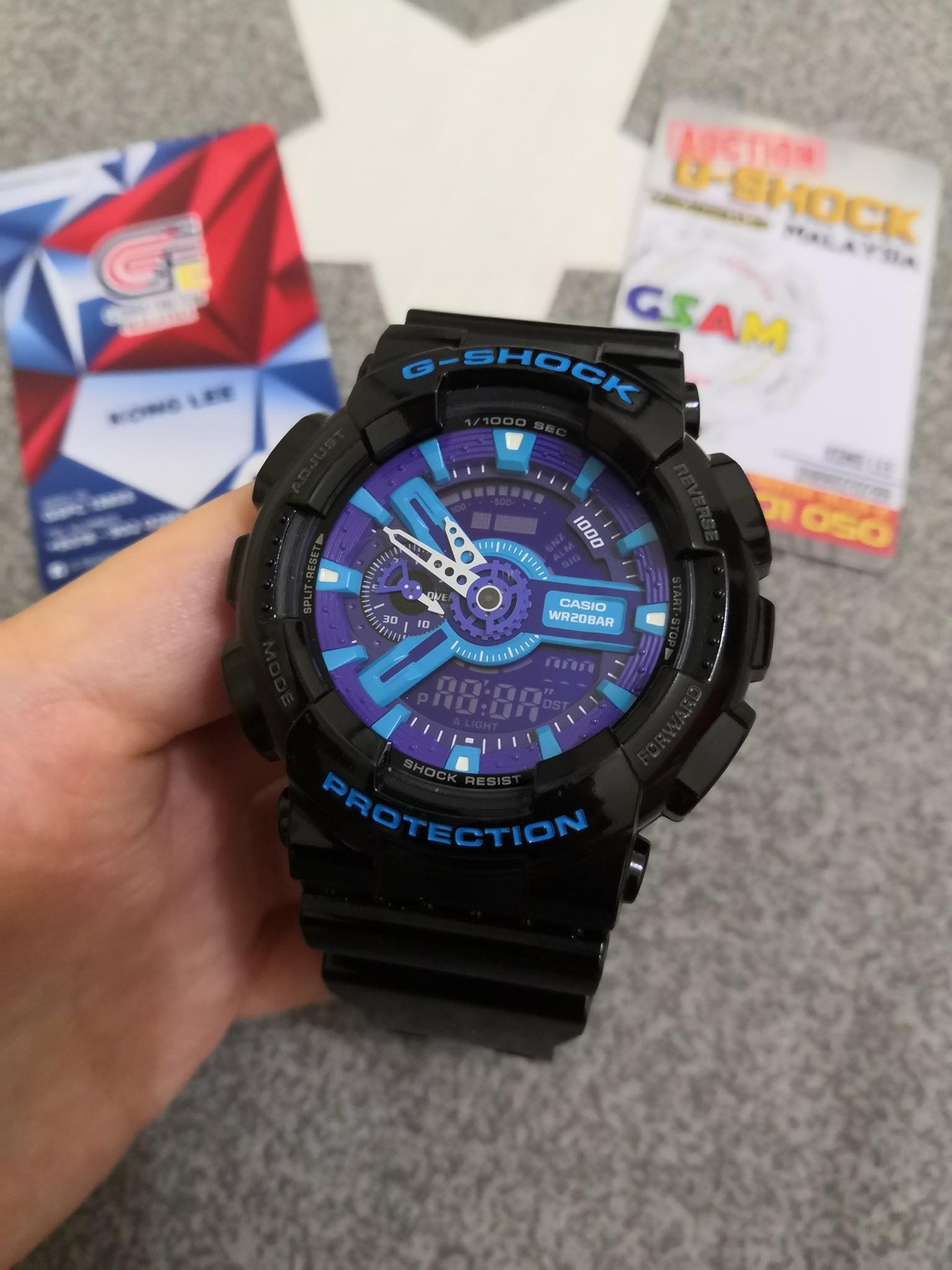 Đồng Hồ Nam Dây Nhựa Casio G-Shock GA-110HC-1A | GA-110HC-1ADR