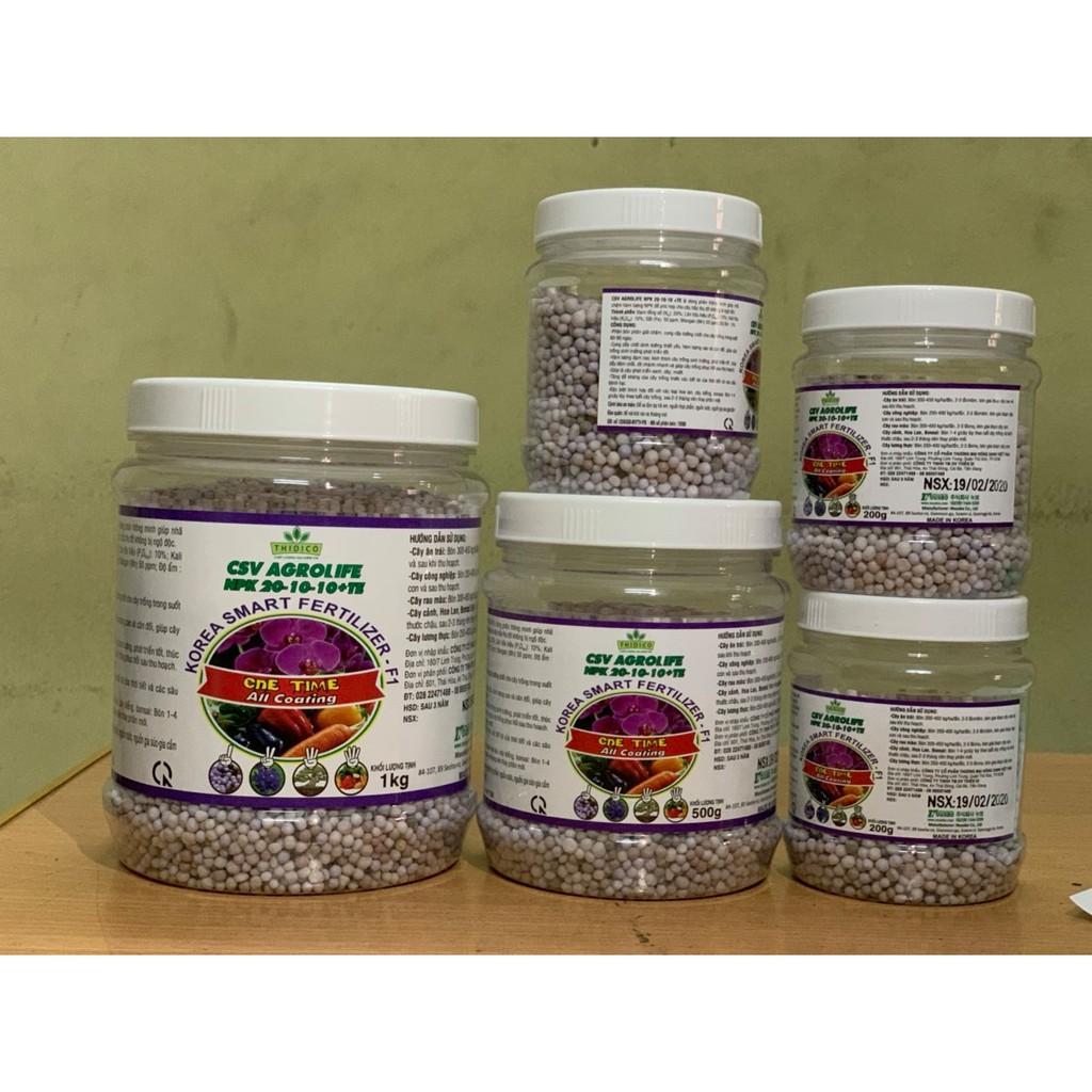 Phân tan chậm 20-10-10+TE HQ hủ 500g
