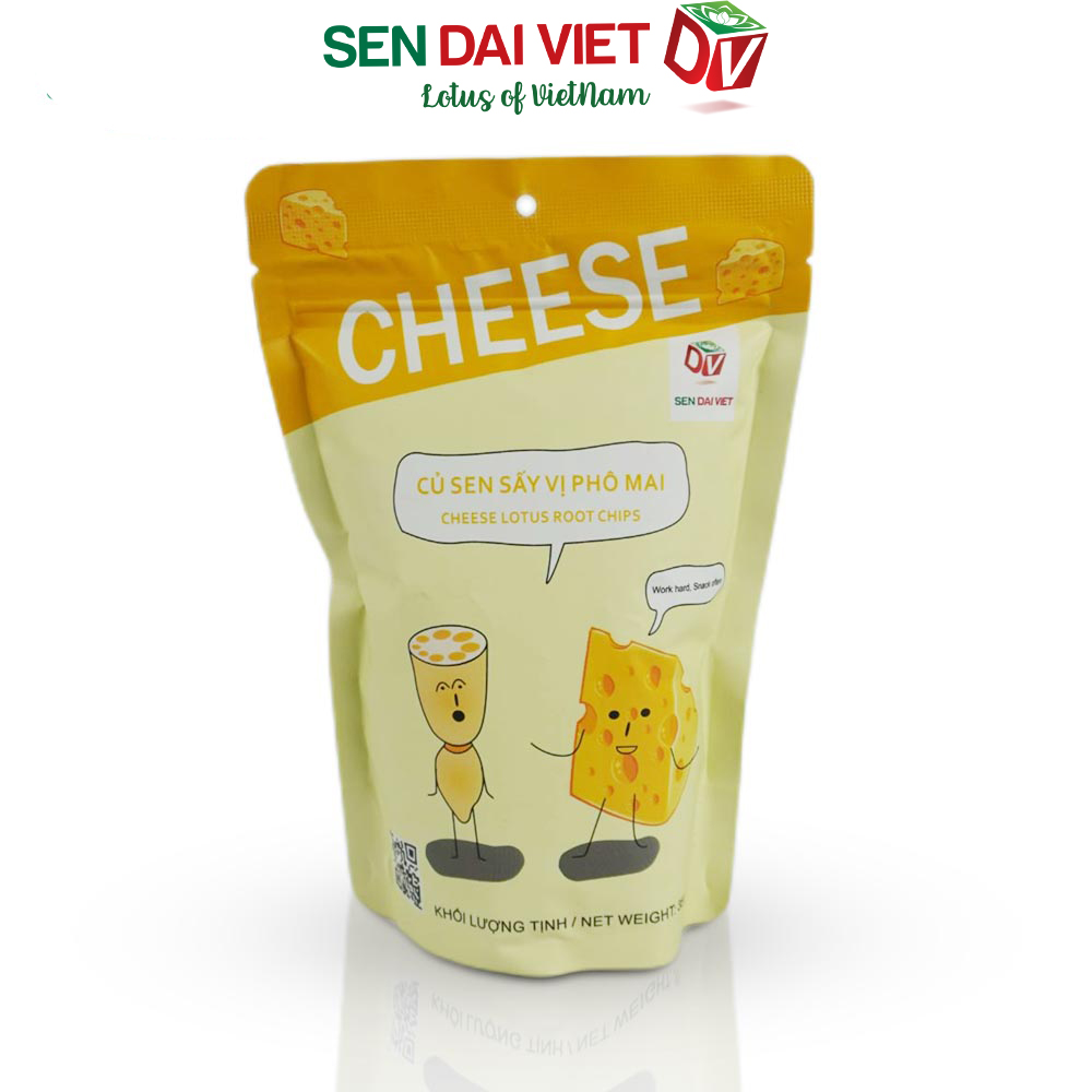 Củ Sen Sấy- Nguyên Vị, Vị Phô Mai, ĐV- Sen Đại Việt- 2 Gói- Gói 35g