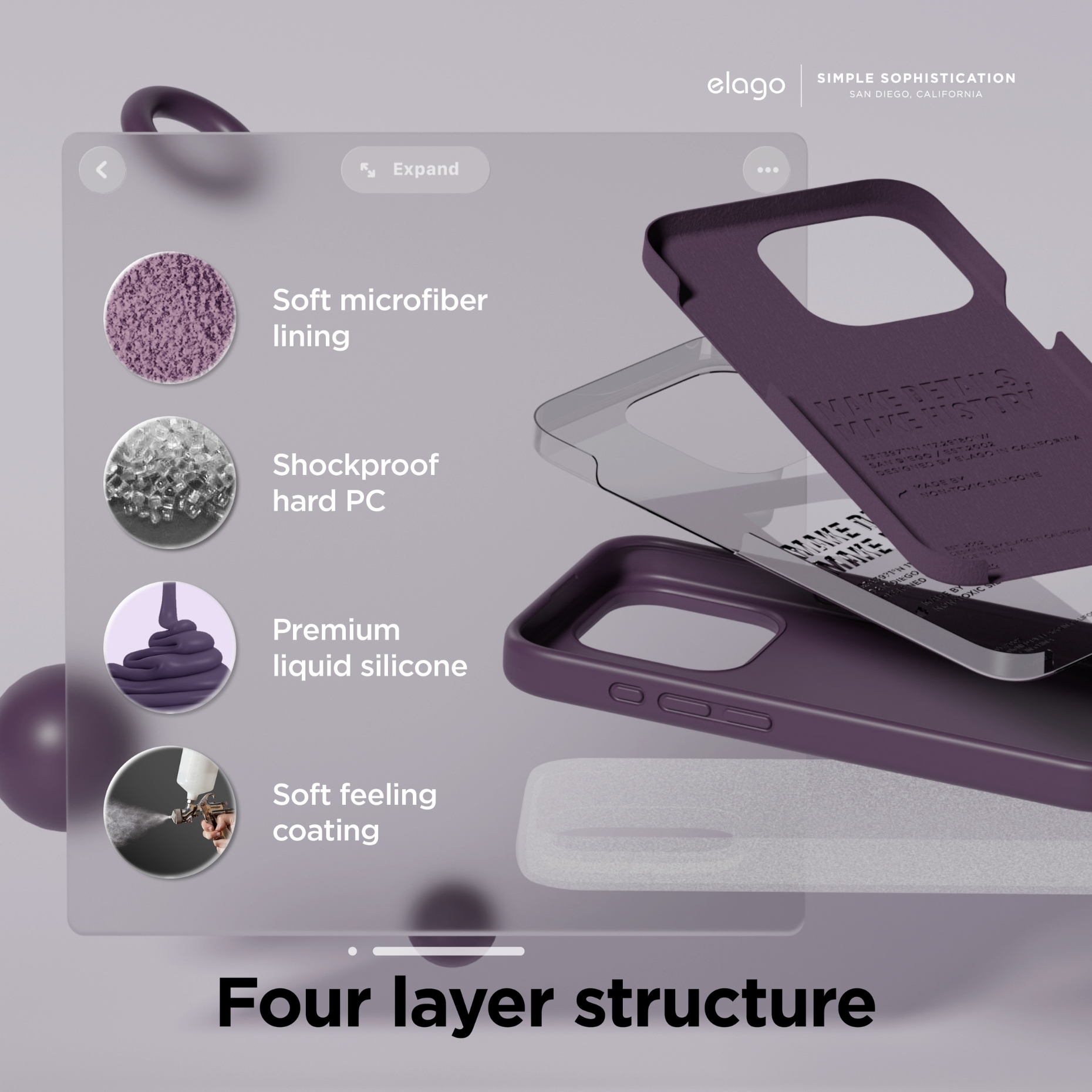 Ốp Lưng Silicone Elago Dành Cho iPhone 15 Pro Max / iPhone 15 Pro, Elago Premium Silicone Case - HÀNG CHÍNH HÃNG