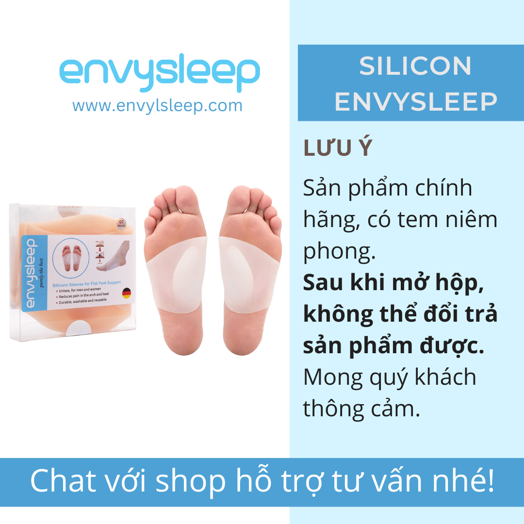 Lót giày Silicon chỉnh hình cho giữa lòng bàn chân dành cho BÀN CHÂN BẸT PHẲNG