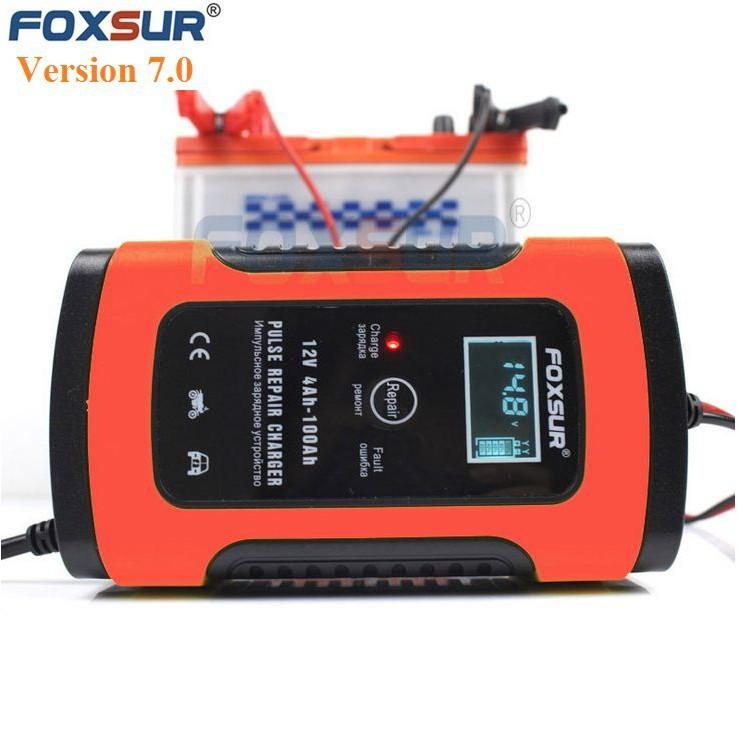 [Version 7.0] Sạc bình ắc quy 12V 5A (4ah-100Ah) FOXSUR có khử sunfat Sản xuất mới nhất trong tháng