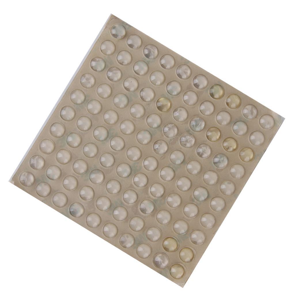Set of 100 Self-Adhesive Silicone Semicircle Feet Bumper Door Furniture Pad