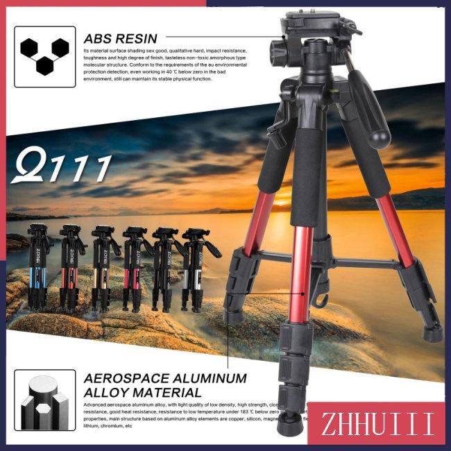 Giá Đỡ Ba Chân Q111 Bằng Nhôm Cho Máy Ảnh DSLR / Điện Thoại Di Động