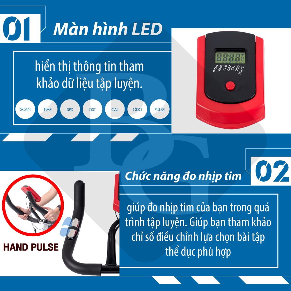 Xe đạp tập tại nhà thể dục thể thao, gym, fitness Spining Bike - giúp tăng cơ, giảm mỡ hiệu quả