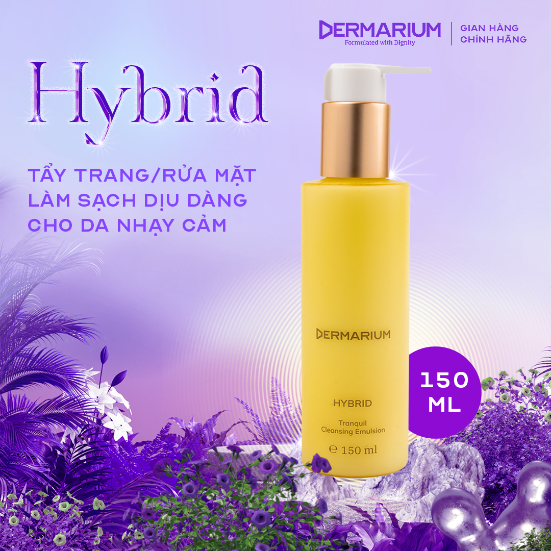 Kem Tẩy Trang Dermarium Hybrid Cleanser 140ml