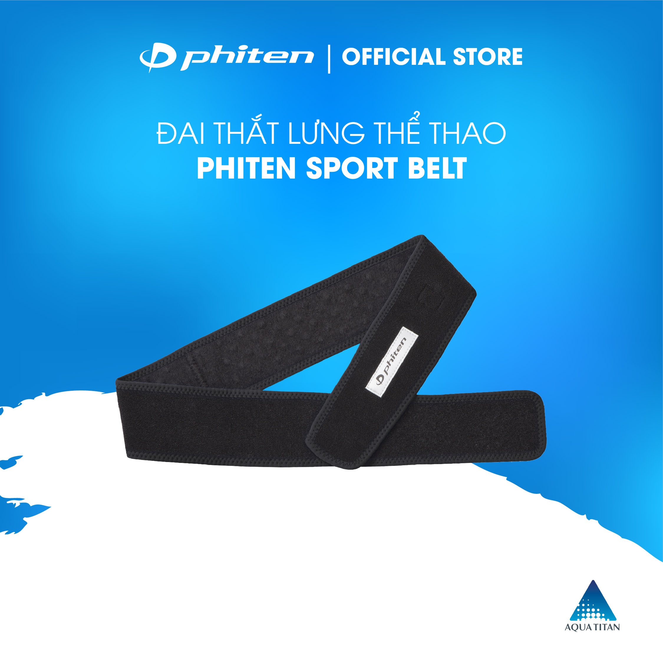 Đai lưng thể thao Phiten sport belt 95cm AP200062