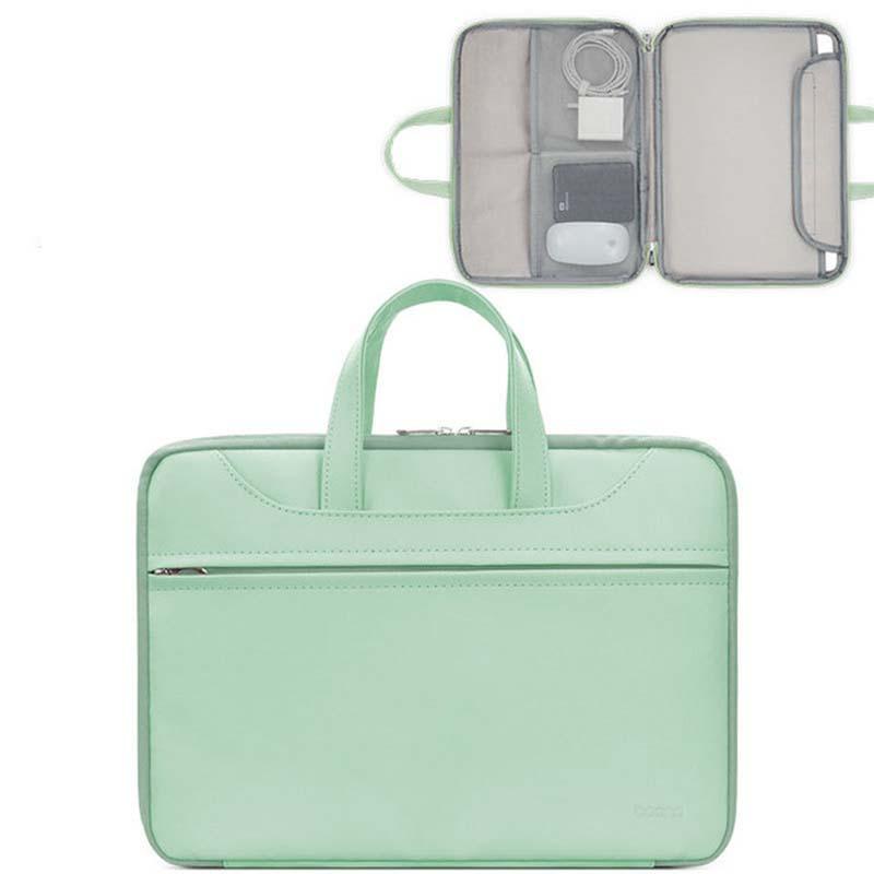 Thời Trang Laptop Chất Liệu Da PU Cao Cấp 12 14 15.6 17 Inch Cho Macbook Air Di Động Chống Nước Túi Đựng Máy Tính Xách Tay Nữ Tay Nữ Cầm Tay nam