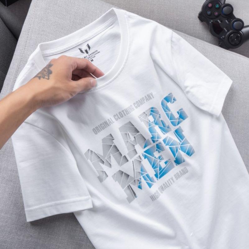 ÁO THUN NAM CỔ TRÒN COTTON IN NHIỆT