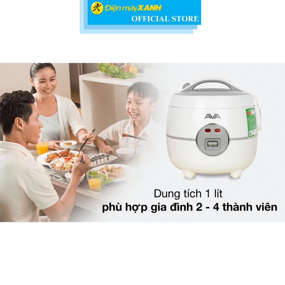 Nồi cơm nắp gài AVA 1 lít JRC-100P - Hàng Chính Hãng