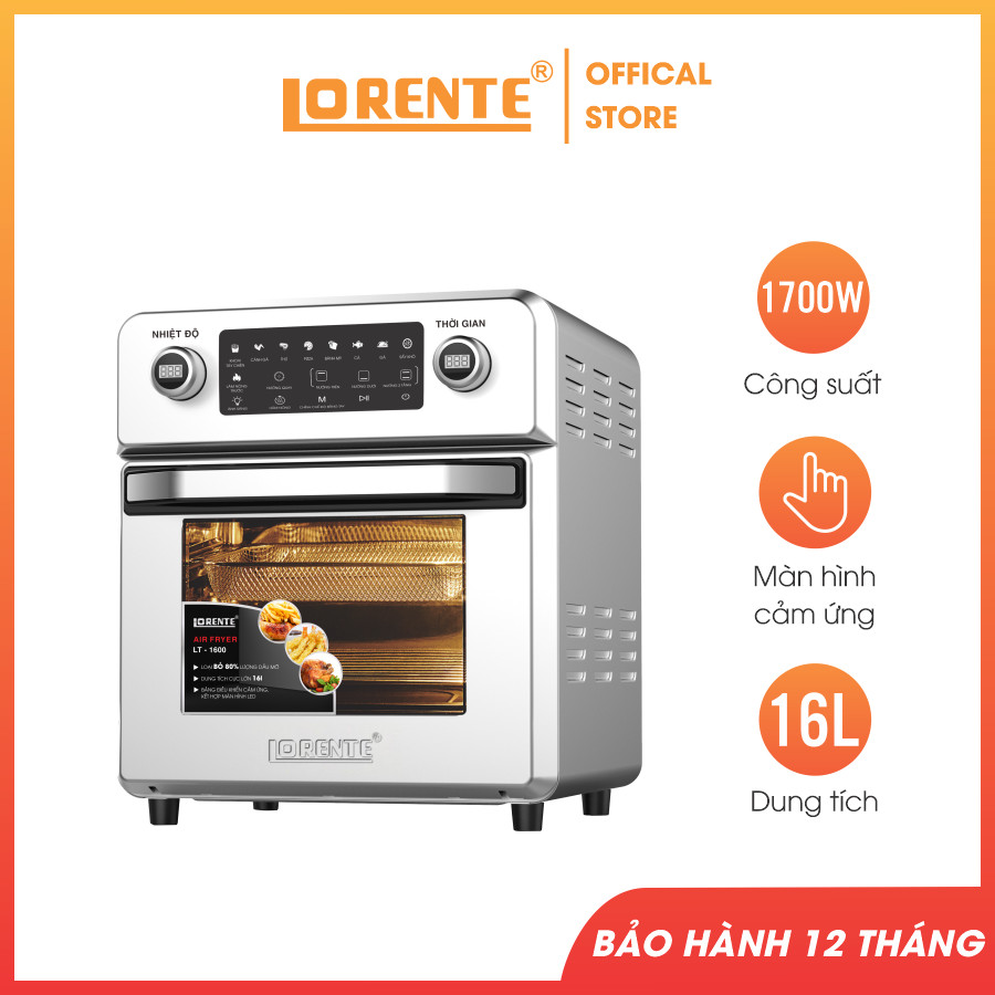 Nồi chiên không dầu cao cấp Lorente LT-1600 - Hàng Chính Hãng | Tiki