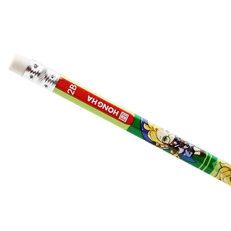 Hộp 12 bút chì 2B Hồng Hà có tẩy thân lục giác Liên Quân 3530