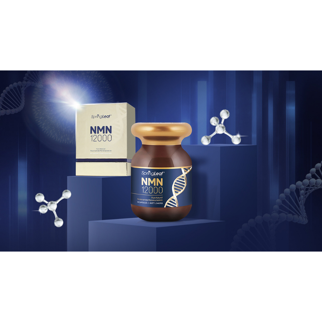 Viên Uống Trẻ Hóa NMN làm chậm quá trình lão hóa, trẻ hóa da SpringLeaf NMN 12000 60 viên