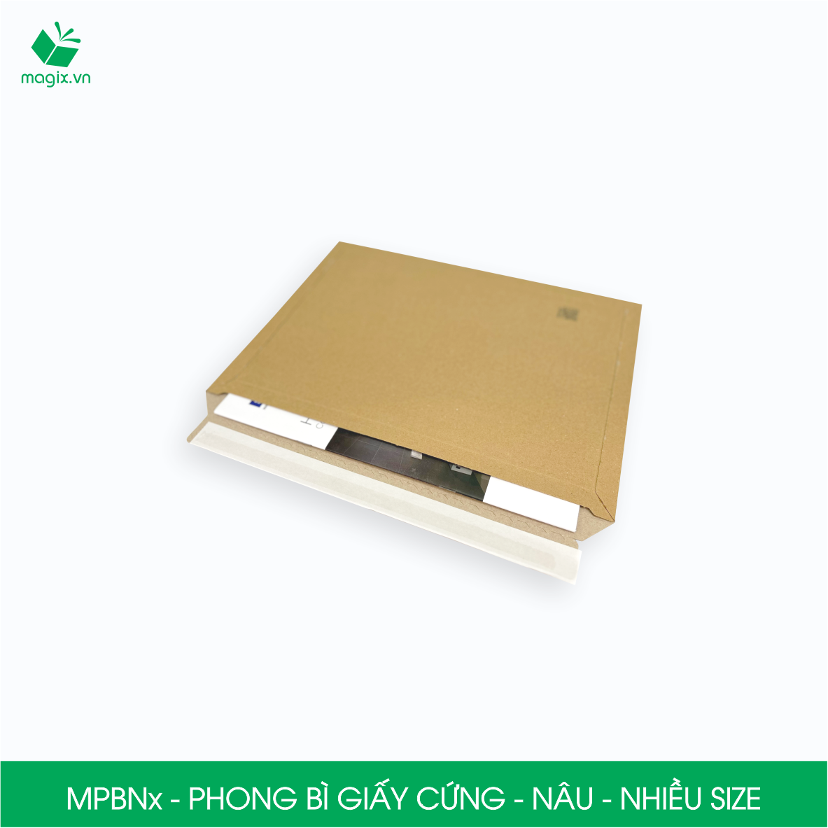 MPBN - Combo 20 phong bì giấy cứng đóng hàng màu nâu thay thế túi gói hàng - Nhiều kích thước