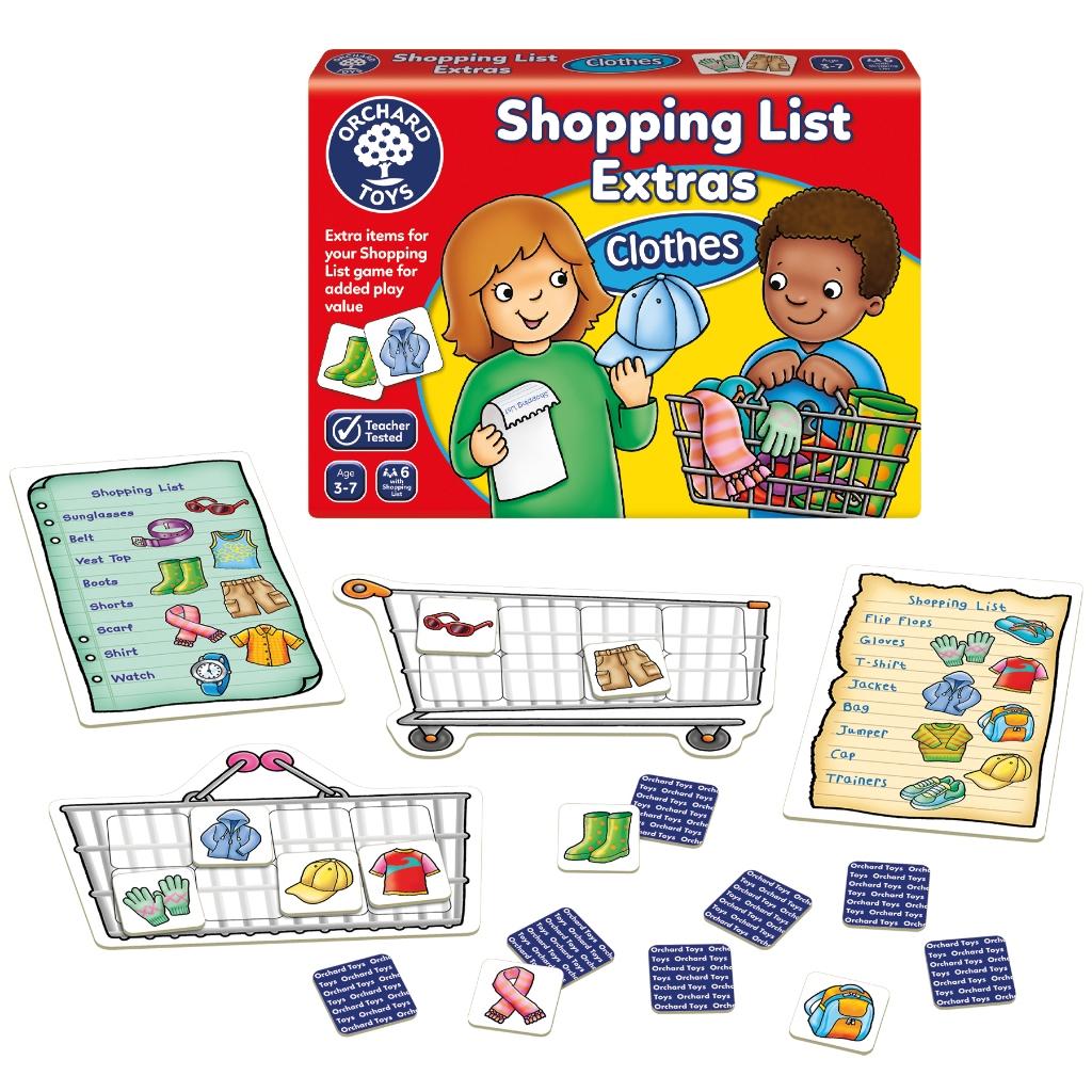 Trò chơi trí tuệ Shopping List Bộ Quần Áo - Orchard Toys phát triển trí tưởng tượng, ghi nhớ của trẻ