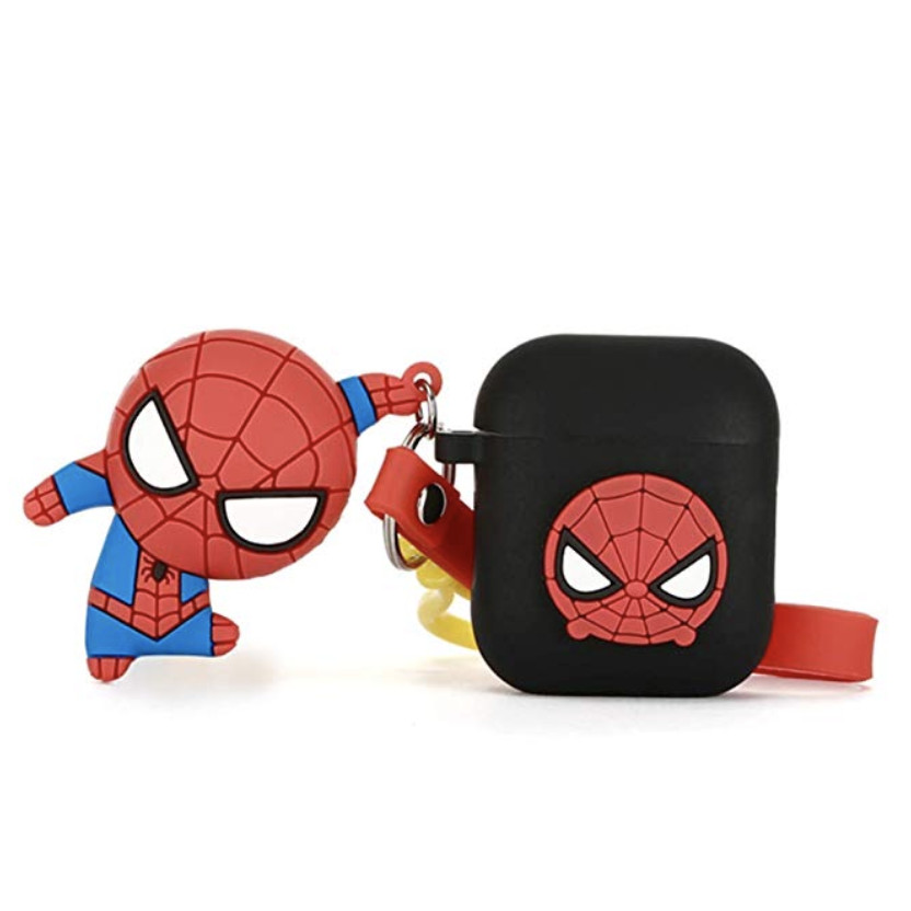 Bộ 5 phụ kiện bảo vệ airpods (vỏ airpods - airpods case ) phong cách Spider Man – Người Nhện