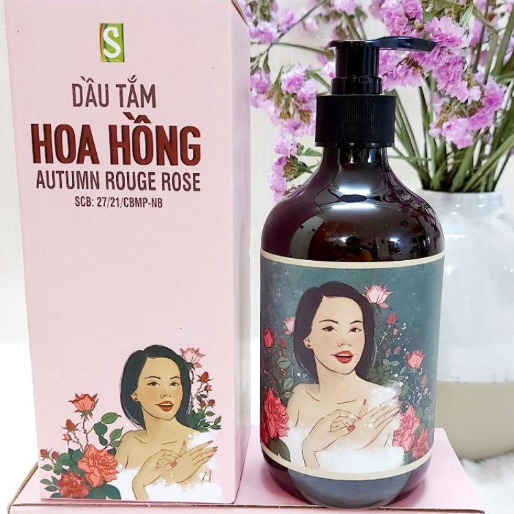 Sữa Tắm Hoa Hồng Sinh Dược Thiên Nhiên Chăm Sóc Dưỡng Da Mịn Màng Trắng Sáng Dung Tích 500ml