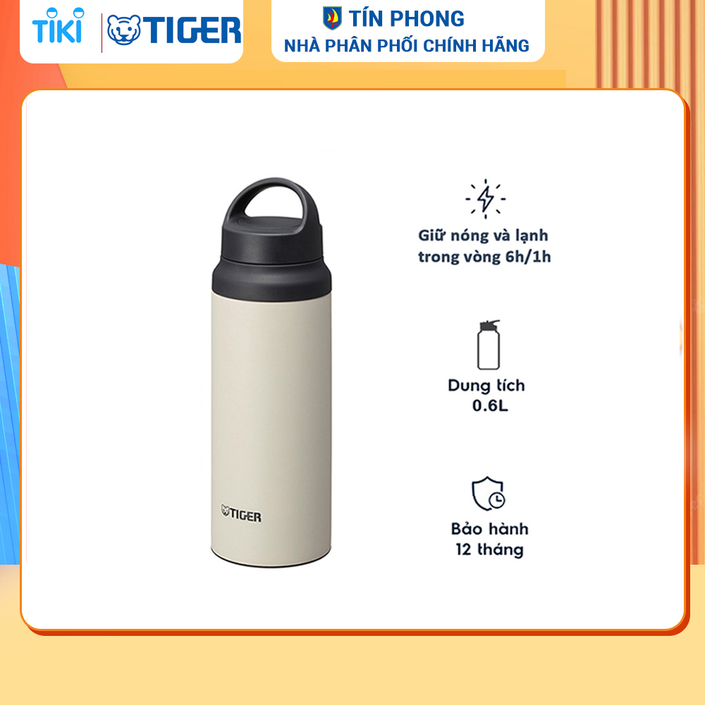 Bình giữ nhiệt Tiger MCZ-S060  - Dung tích 600ml - Giữ nhiệt độ nóng hoặc lạnh, Hàng chính hãng