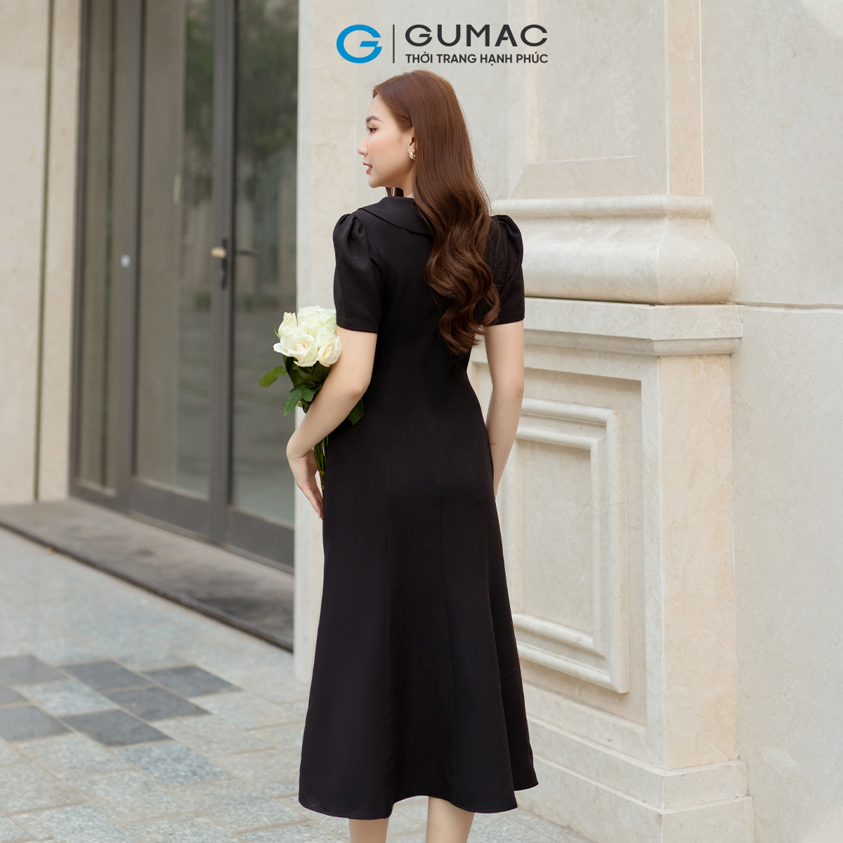 Đầm đuôi cá dáng midi GUMAC DD05055