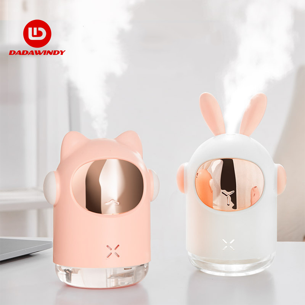 Máy Tạo Độ Ẩm Không Khí Mèo Mini Hộ Gia Đình Nhỏ Dưỡng Ẩm Thơm Xe Ô Tô Sáng Tạo Không Khí Gấu USB Tạo Độ Ẩm LED Phun Sương Tạo