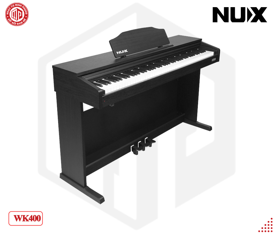 Đàn Piano điện cao cấp/ Home Digital Piano - Nux WK-400 (WK400) - Màu đen (gỗ) - Hàng chính hãng