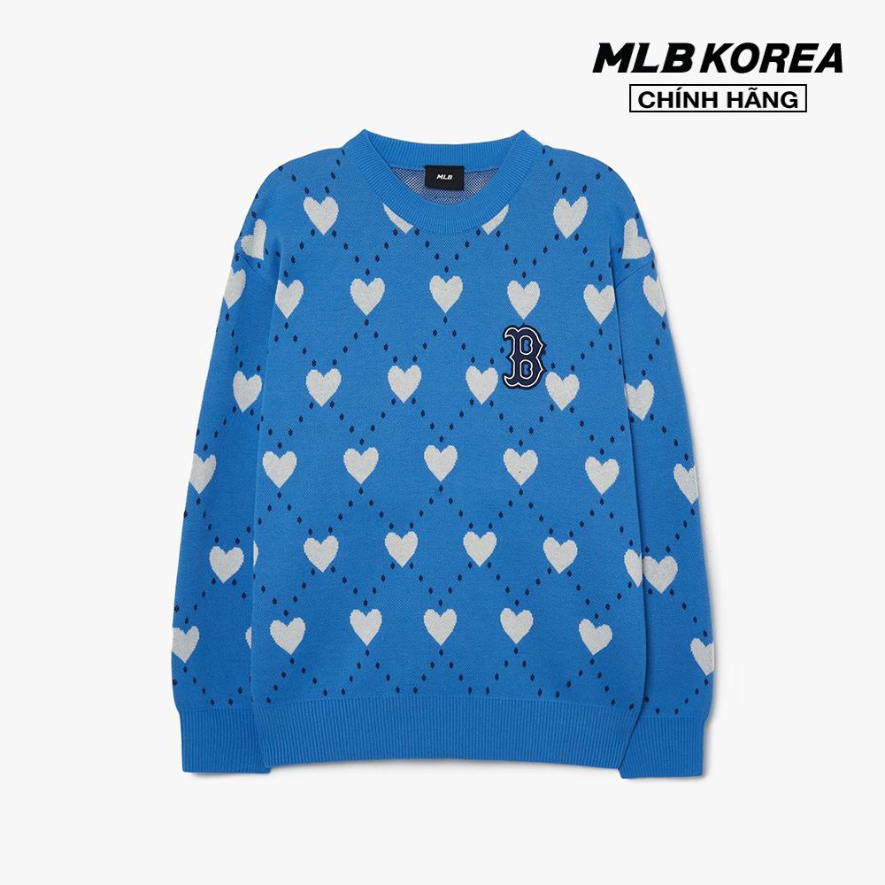 MLB - Áo sweater unisex cổ tròn tay dài Heart Overfit 3AKPH0131-43BLS