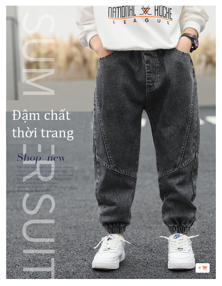 Quần Jean/ quần bò trẻ em Size110-160 thời trang trẻ em mã JEAN03 -04